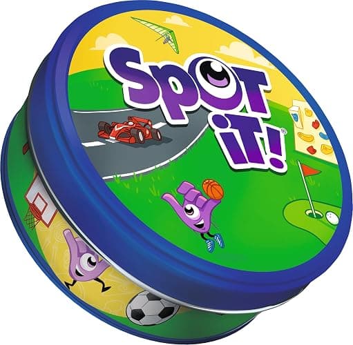 Asmodee Spot It! Sports Card Game (Eco-Blister) - Fast-Paced Matching Featuring 5 Mini-Games, Travel-Friendly Family Fun for Kids & Adults, Ages 6+, 2-8 Players, 15 Minute Playtime thumbnail 3