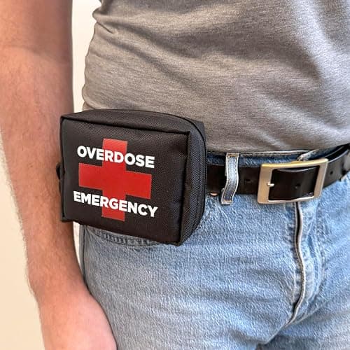 Overdose Emergency Response Kit Belt Pouch | Compact Canvas for Naloxone Kits & First Aid Supplies | Secure Zipper Closure with Carabiner | For Home, Workspaces, Fleet Vehicles - 5"x4.5"x2" thumbnail 6