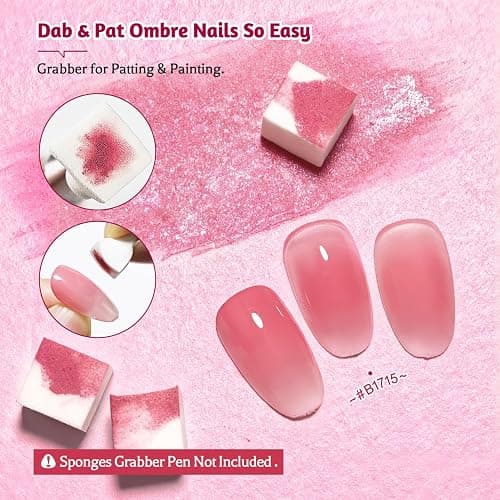 JODSONE 9 Farben Ombre-Nägel Farbverlaufsgel Blush Effect Gel Nagellack-Set Lackieren Nageldesign Gel für Nagelstudios thumbnail 7