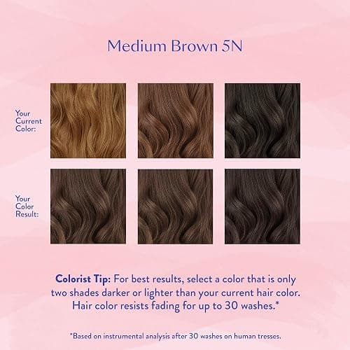 eSalon Permanent Hair Color & Dye Kit - Medium Brown - Personal Colorist for Up To 100% Gray Coverage, All Hair Types - Professional-Grade Ammonia-Free Hair Dye thumbnail 4
