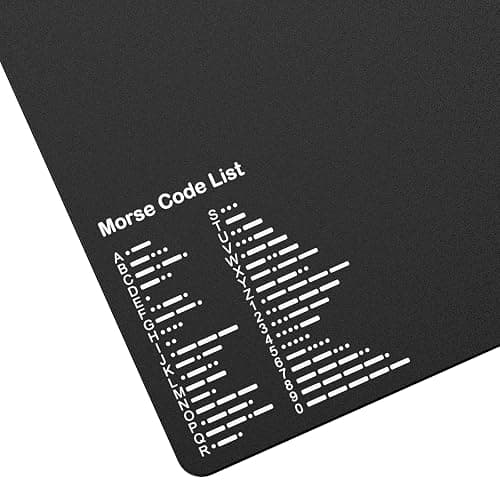 PUTIKEEG Morse Code Table Key morse code List Learning Shortwave Radio Black thumbnail 7