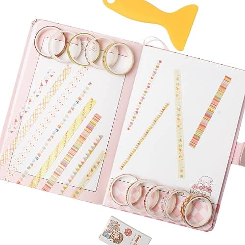 YUBBAEX 10 Rolls Sparkling Washi Tape Set 8mm Skinny Gold/Silver Foil Decorative Masking Washi Tapes for Bullet Journal,Scrapbook, Planner, DIY Crafts (Party Elements) thumbnail 5