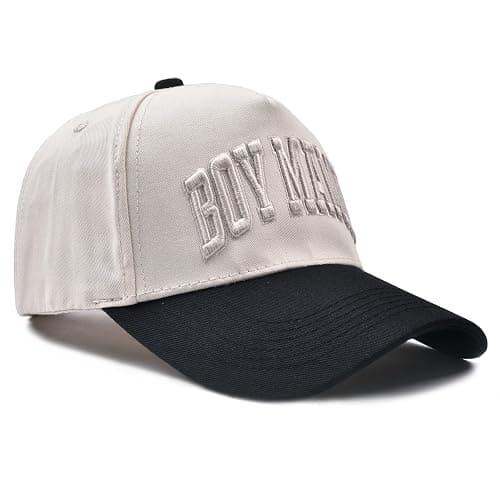 Boy Mama Hat- 3D Embroidered Mom Hat Adjustable Cotton Baseball Caps for Women thumbnail 8