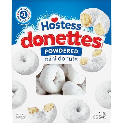 Hostess Donettes, Powdered Mini Donuts, 10 Oz. Bag - Image 1