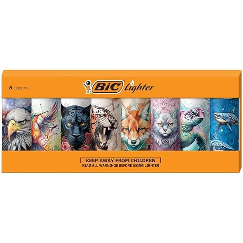 BIC Special Edition Tattoos Series Lighters, Set of 8 Lighters - Image 1