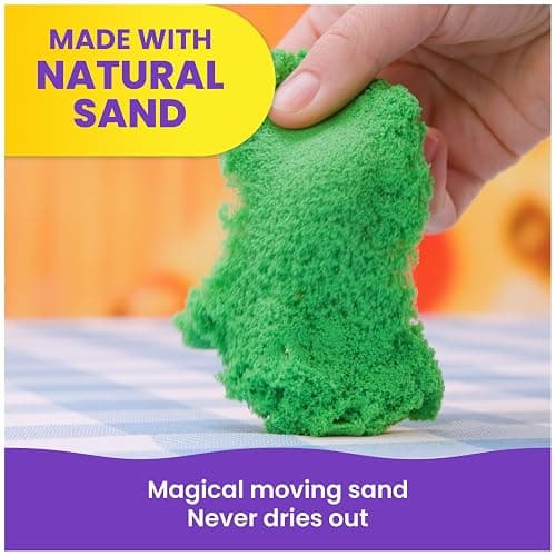 Kinetic Sand, SquishPizza Rising Pizza Oven Playset with 1lb Play Sand & 5 Tools, Play Food Arts & Crafts, Holiday Gifts & Stocking Stuffers for Kids Ages 3 and up thumbnail 8