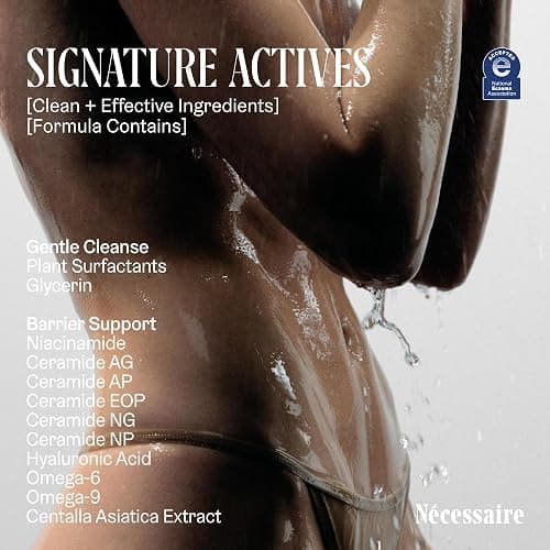 Nécessaire The Body Wash Fragrance-Free - Multi-Oil Shower Gel Body Wash for Women + Men. Non-Comedogenic + Hypoallergenic for Sensitive Skin with Niacinamide. 500ml/16.9 fl oz thumbnail 5