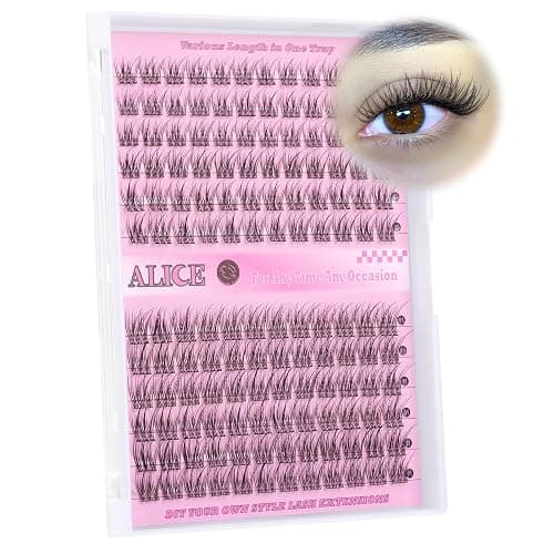 ALICE Natural Lash Clusters DIY Eyelash Extensions 9-11mm Short Individual Lashes Wispy Lash Extensions Handmade Eyelash Clusters 144 Pcs thumbnail 9