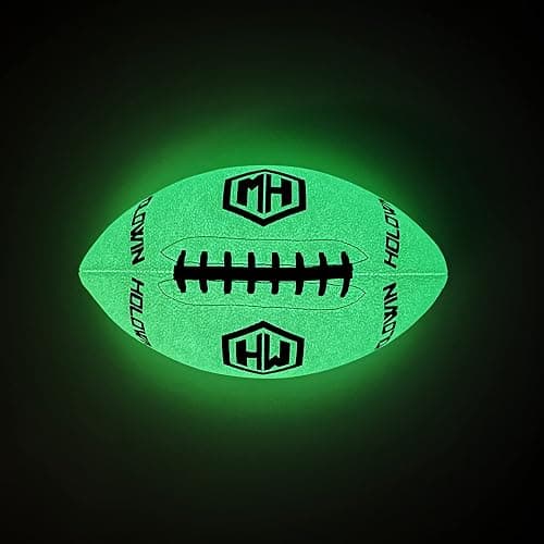 HW HOLOWIN Holographic Luminous Light Up Reflective Football for Night Games & Training, Glowing in The Dark, Great American Football Toy Gifts for Boys, Kids, Men thumbnail 3