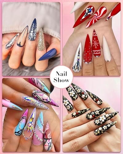 Rolybag Rhinestone Picker Tool, 2PCS Rhinestone Applicator Tool Dotting Wax Pen Dual-Ended with 4PCS Replaceable Wax Tips for DIY Nail Art Tool (Pink) thumbnail 6