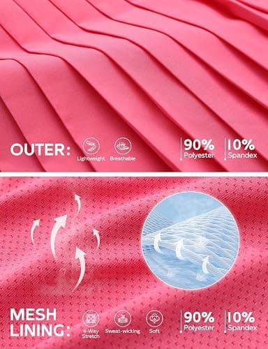 baleaf Frauen Plissee Tennis Röcke Athletische Golf Skorts Röcke mit Shorts Taschen für Laufen Workout Sport Tennisrock Tasche thumbnail 4