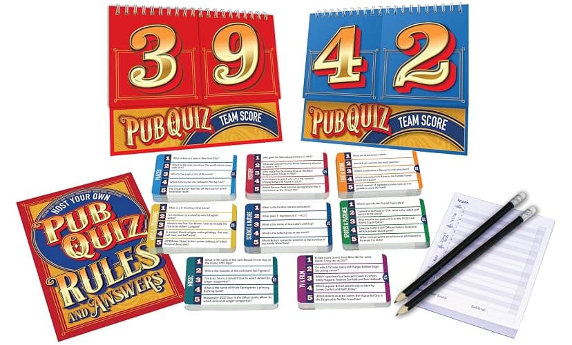 Cheatwell Games Host Your Own Quiz - Team Game With 2000 Trivia Questions Written For British Quizzers - With Score Chart, Answer Pads & Pencils, ages 14+ thumbnail 3