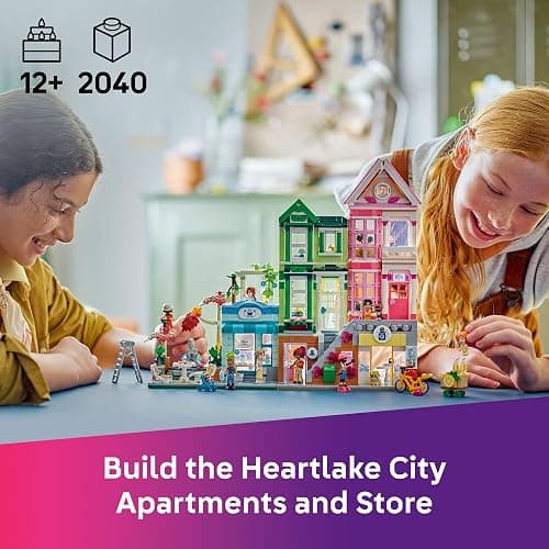 LEGO Friends Heartlake City Apartments and Stores Dollhouse - Toy Building Set for Kids, Girls and Boys, Ages 12+ - Gift Ideas for Birthday - with 7 Minidolls, a Micro-Doll, and More - 42670 thumbnail 2
