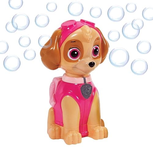 Nickelodeon Little Kids Paw Patrol Skye Action Bubble Blower and Includes Bubble Solution, Brown, Pink thumbnail 5