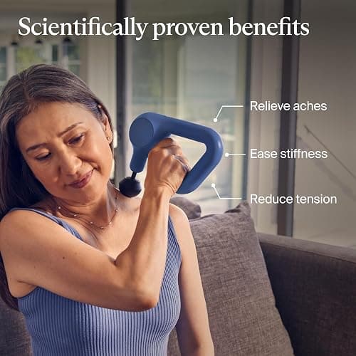 TheraGun Therabody Relief Handheld Percussion Massage Gun - Easy-to-Use, Comfortable & Light Personal Massager for Every Day Pain Relief Massage Therapy in Neck, Back, Leg, Shoulder and Body (Navy) thumbnail 2