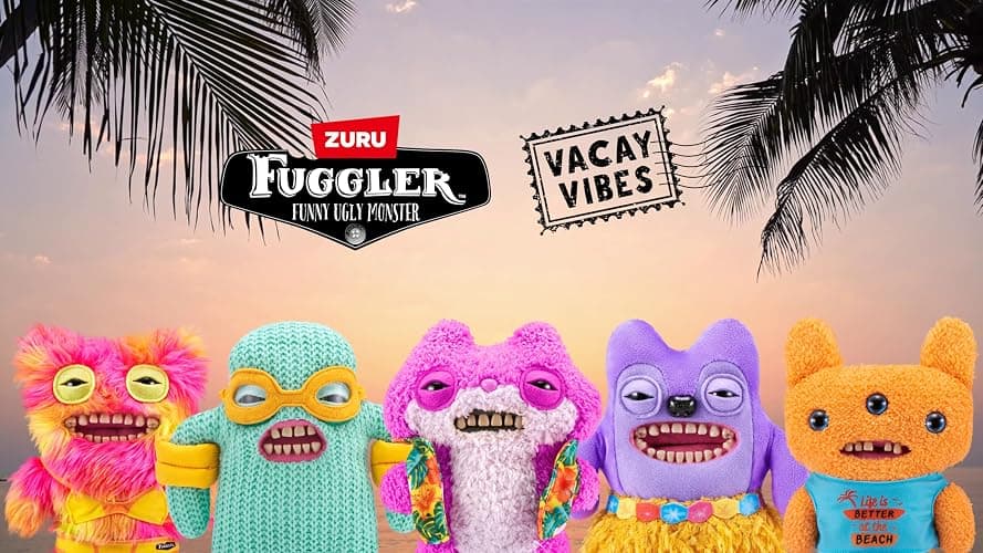 Fuggler Vacay Vibes by ZURU, Funny Ugly Monster, Plush, Collectible, Toy (Hedge Grog - Cream) thumbnail 7
