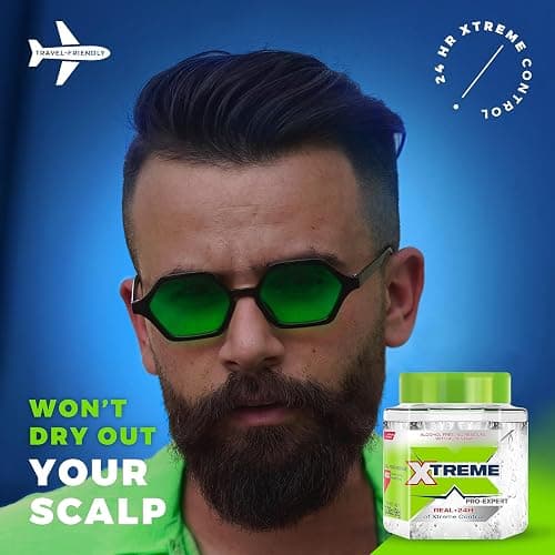 Xtreme Professional Hair Styling Gel, Clear, 10X Control Fixation Level, 8.81 oz, 3 Pack thumbnail 7