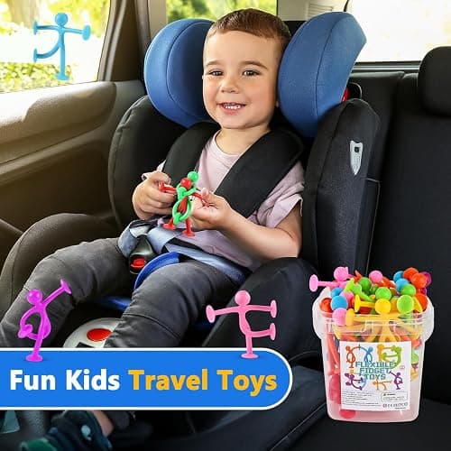 GOLDGE 50 Pack Suction Cup Fidget Toys Set,Humanoid Sensory Toys for Kids with Autism, ADHD, & Stress Relief, Bath & Travel Toys for Classroom,Party Favors, Stocking Stuffers for Boys Girls thumbnail 8