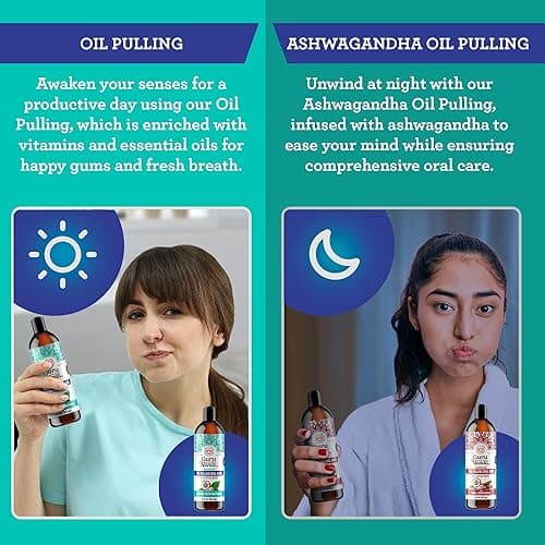 GuruNanda Coconut Oil Pulling, Fresh Breath & Whitening Mouthwash, 7 Essential Oils & Vitamins for Happy Teeth & Gums, Alcohol-Free, 8 oz - 8 Fl Oz (Pack of 1) - 1 Pack thumbnail 7