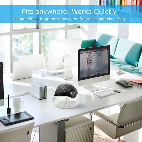 Sirena Twister Air Purifier (Black) - Water Filter Air Washer For Home and Office - Essential Oil Aroma Diffuser With LED Night light - Small Air Cleaner For Smoke and Pets thumbnail 10