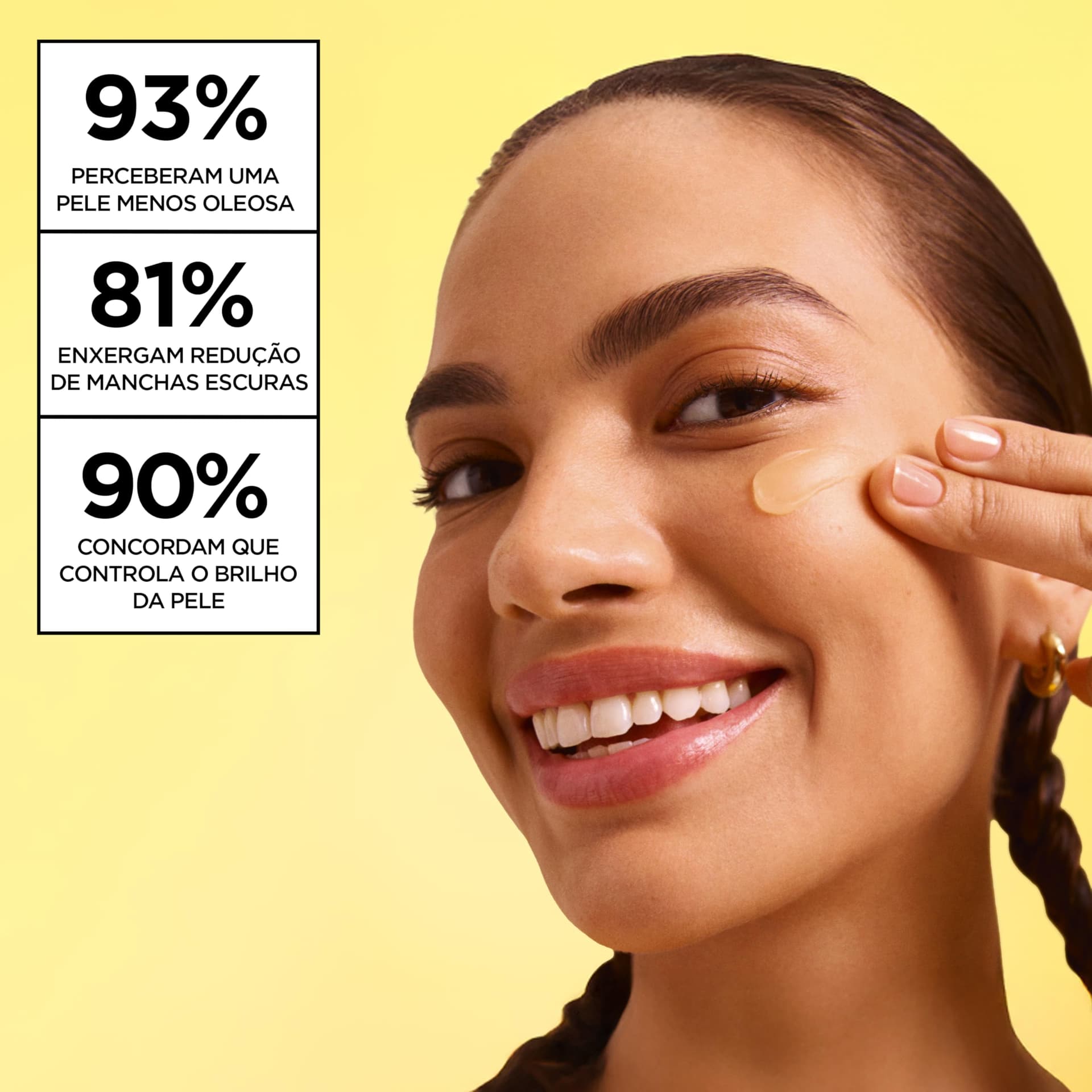 Garnier, Gel Creme Hidratante Facial Antimanchas Toque Seco, com Vitamina C, Niacinamida e Ácido Hialurônico, Controla a Oleosidade e Uniformiza a Pele, 85g thumbnail 3