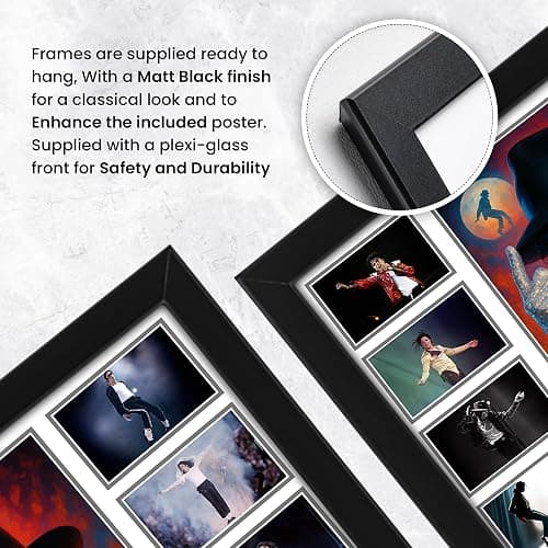 Michael Jackson Signed Poster Print - Limited Edition Autograph Fan Gift – Collectible Memorabilia Wall Art Merchandise (Framed A4 (30x21cm)) thumbnail 6
