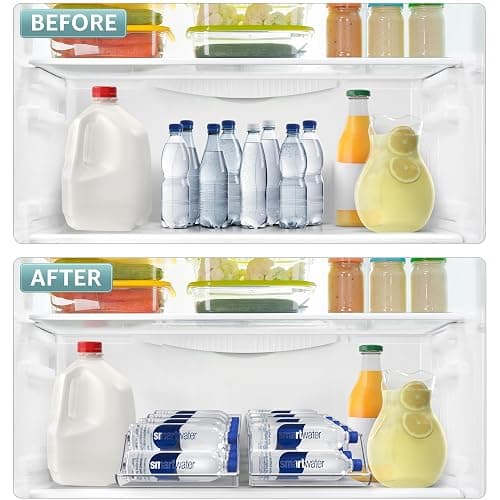 Sorbus 2-Pack Water Bottle & Can Organizer – Drink Holder for Refrigerator, Pantry, Kitchen Storage & Organization thumbnail 4