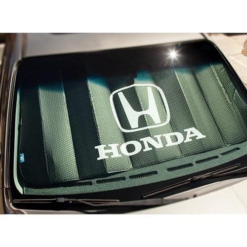 Plasticolor 003939W01 Honda Black Matte Accordion Sunshade White Logo 26.75 inches Tall x 57 inches Wide thumbnail 4