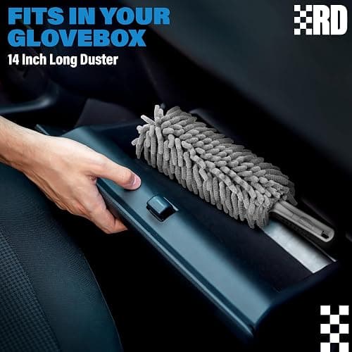 Interior Car Cleaner Duster Brush (Lint & Scratch Free) Car Accessories for Women - Interior Car Duster thumbnail 3