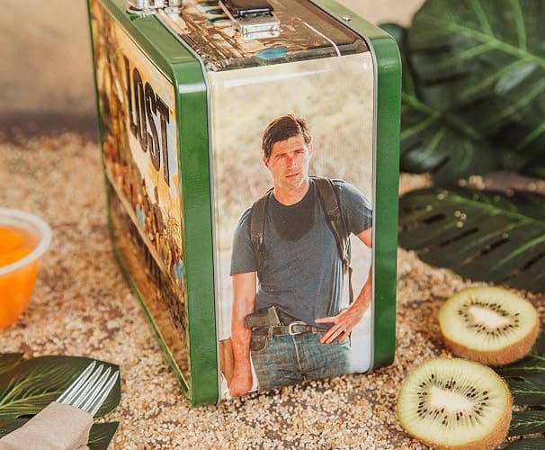 LOST Cast Metal Tin Lunch Box Tote | 8 x 7 x 4 Inches thumbnail 4