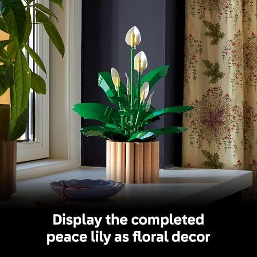 LEGO Botanicals Peace Lily Flower Building Set for Adults - Gifts for Birthdays - DIY Bedroom, Book Shelf & Office Decor for Women & Men, Ages 18+ - Artificial Flowers Crafting Kit - 11504 thumbnail 6