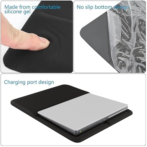 HONKID Wrist Rest for Magic Trackpad 2(MJ2R2LL/A, A1535), Wrist Rest Relieve Pain & Fatigue, Black thumbnail 4
