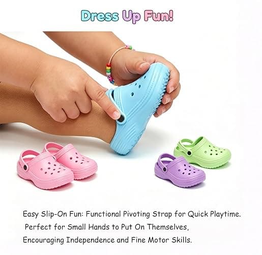 HXIELEC 4 Pairs 18 Inch Doll Shoes, EVA Clogs, Slip-On Dress Up Set | 4 Colors Endless Styling Doll Outfit Essential Cute Colors Easy Slip-On Design Gift-Ready Dress Up Set thumbnail 5
