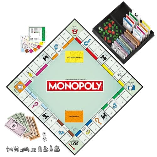 Monopoly Basisspiel mit Aufbewahrungsfach und größeren Spielfiguren - Deutsche Fassung thumbnail 4