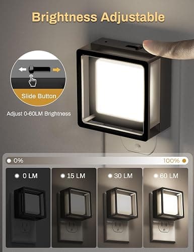 DORESshop LED Night Light, Plug-in [4 Pack], Dusk to Dawn Sensor, Night Lights Plug into Wall for Bedroom, Bathroom, Toilet, Stairs, Kitchen, Hallway, Kids,Adults, Nightlight, Daylight White 5000K… - Daylight White - 4 Count (Pack of 1) thumbnail 2