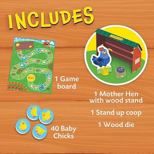 Peaceable Kingdom Count Your Chickens Award Winning Cooperative Counting Game for 2 to 4 Kids Ages 3+ - Premium Play Edition thumbnail 4