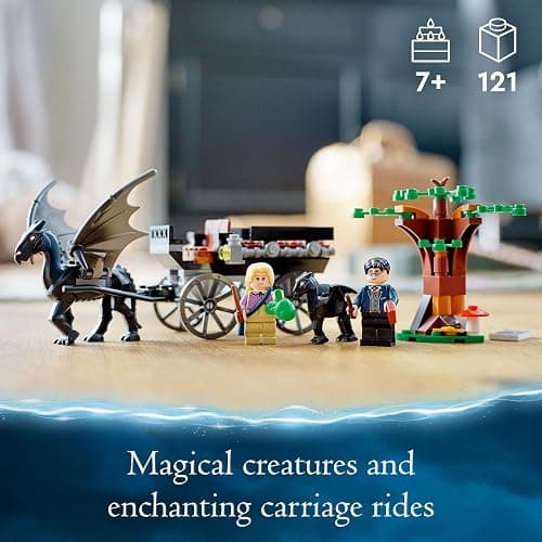 LEGO Harry Potter Hogwarts Carriage & Thestrals Set 76400, Building Toy for Kids 7 Plus Years Old with 2 Winged Horse Figures and Luna Lovegood Minifigure thumbnail 3