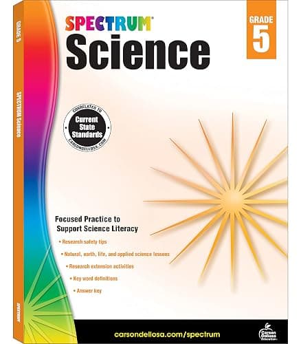 Spectrum Grade 5 Science Workbook, Natural, Earth, Life Sciences, and More With Scientific Research Activities and Safety Tips, Classroom or Homeschool Curriculum (Volume 57) - Image 1