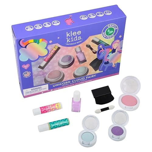 Luna Star Naturals Klee Kids Deluxe Play Makeup Kit. Gentle and Non-Toxic. Made in USA. (Unicorn Cloud Fairy) thumbnail 2