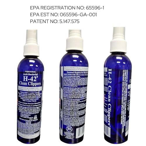 Skin Revolution H-42 Clean Clippers Blade Cleaner with Brush - 8oz Bottle thumbnail 8