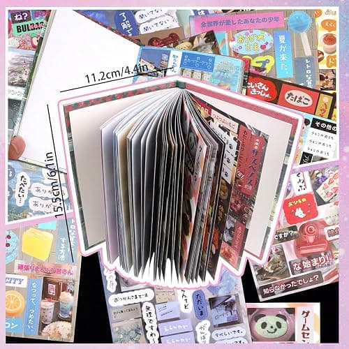 Japanese Manga Style Sticker Book, 45 Sheets Romantic Memory Series with 800+ Cute Designs, ‌Japanese Aesthetic Stickers for DIY Scrapbooking Journaling Diary Notebooks thumbnail 4
