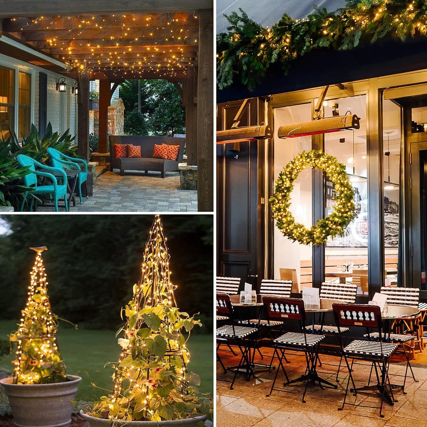 1PC 10M 100LED Fairy Lights Battery Operated String Lights Warm White thumbnail 8