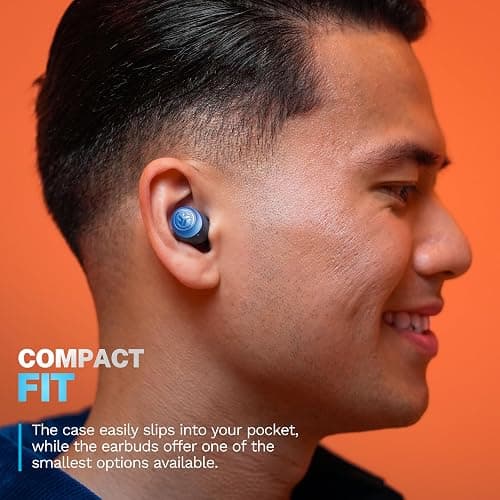 JLab Go Air Pop+ True Wireless Earbuds, in Ear Headphones, Bluetooth Earphones, 35H Playtime Ear Buds, Bluetooth Earbuds with Microphone, USB-C Charging Case, Dual Connect, EQ3 Sound, Navy Blue thumbnail 6