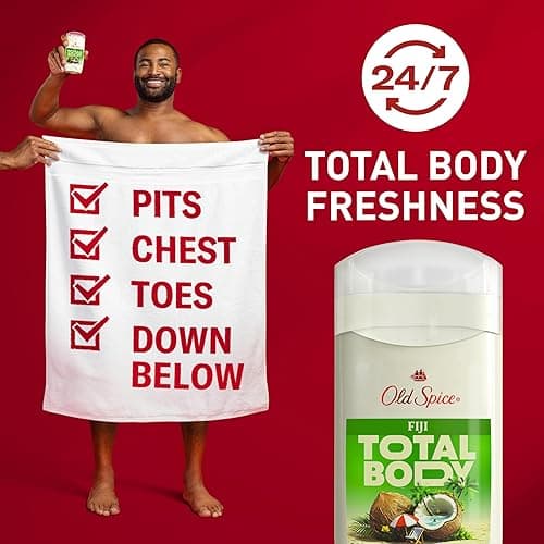 Old Spice Whole Body Deodorant Stick for Men, Aluminum Free, Fiji Scent, 24/7 Odor Protection, 24/7 Lasting Freshness, Dermatologist Tested, Gentle on Skin, Safe to Use All Over, 3.0 oz - Fiji thumbnail 2