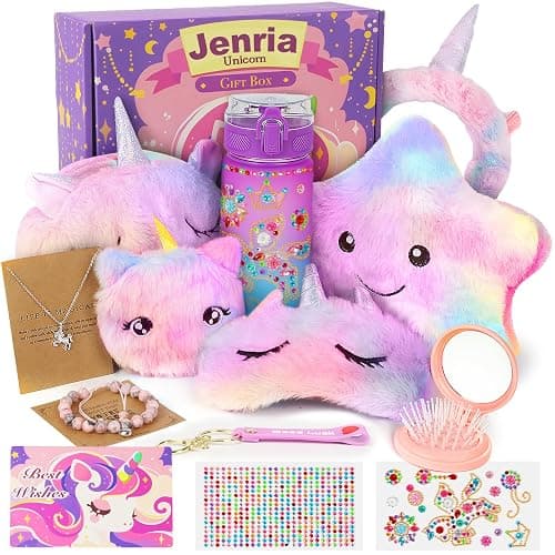 Jenria Unicorn Gifts for Girls, Easter Baskets for Kids, Birthday Gifts for Girls Age 3 4 5 6 7 8 9 10 Years Old Girl, Gift Ideas, Girls Toys Age 6-8, Unicorn Toys for Daughter, Niece - Image 1