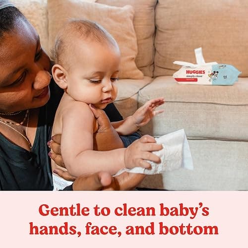 Huggies Simply Clean Unscented Baby Diaper Wipes, 11 Flip-Top Packs (704 Wipes Total), Packaging May Vary thumbnail 7