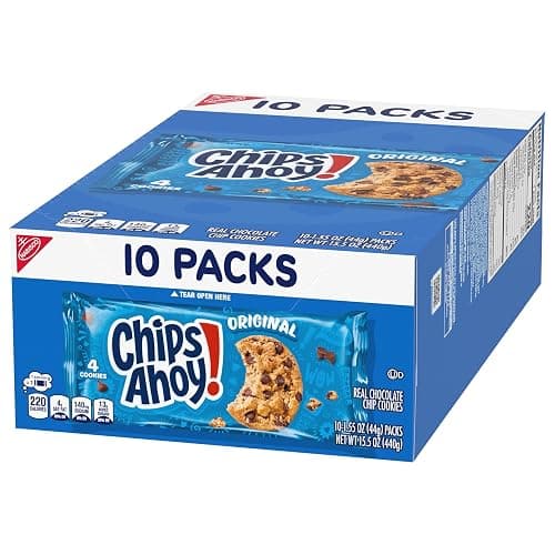 CHIPS AHOY! Original Chocolate Chip Cookies, 40 Snack Packs (4 Cookies Per Pack, 4 Boxes) thumbnail 16
