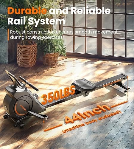 YOSUDA Magnetic/Water Rowing Machine for Home - Rower Machine Use with Bluetooth, App Supported, Rowing Machine for Beginners to Athletes, Comfortable Seat Cushion thumbnail 3