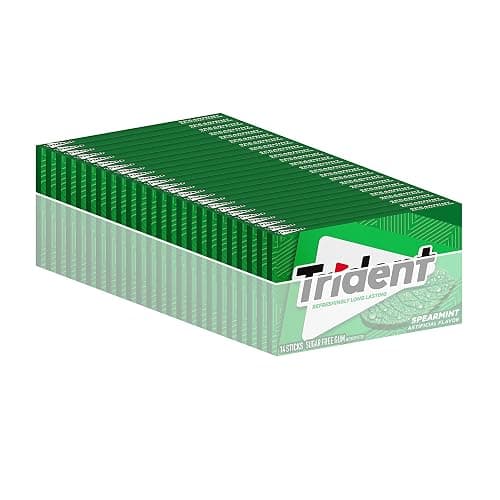 Trident Spearmint Sugar-Free Chewing Gum, Bulk, 24 Packs of 14 Pieces (336 Total Pieces) thumbnail 13