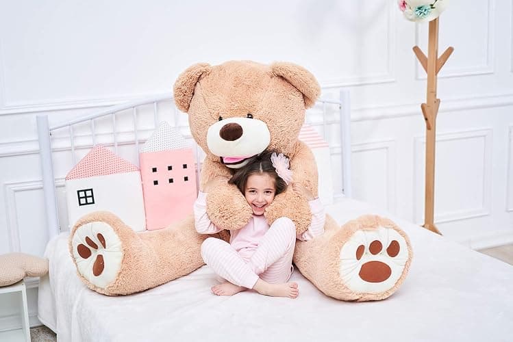 IKASA Giant Teddy Bear Plush Toy Stuffed Animals (Brown, 63 inches) thumbnail 5